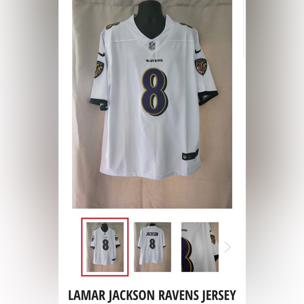 LaMar Jackson Ravens Jerseys in all 3 Colorways message me for sizes